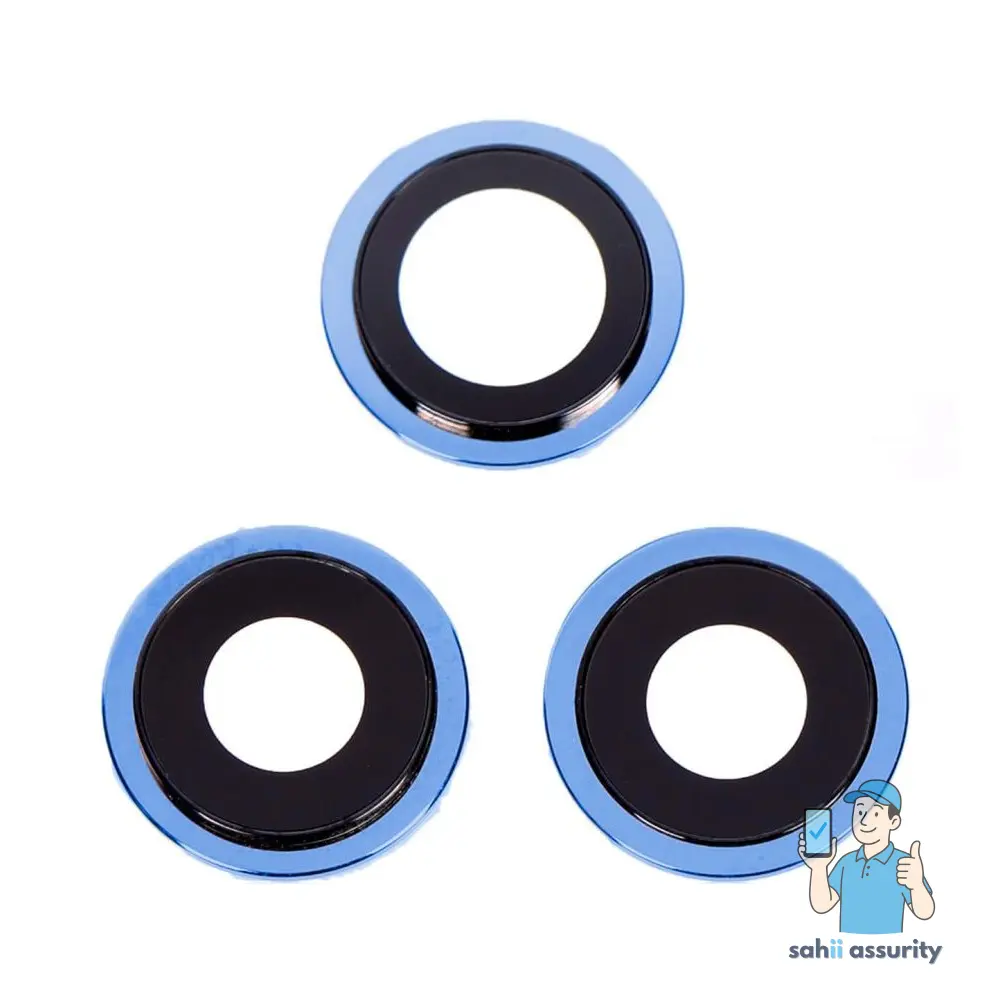 Camera Lens Glass with Frame for Apple iPhone 12 Pro Blue